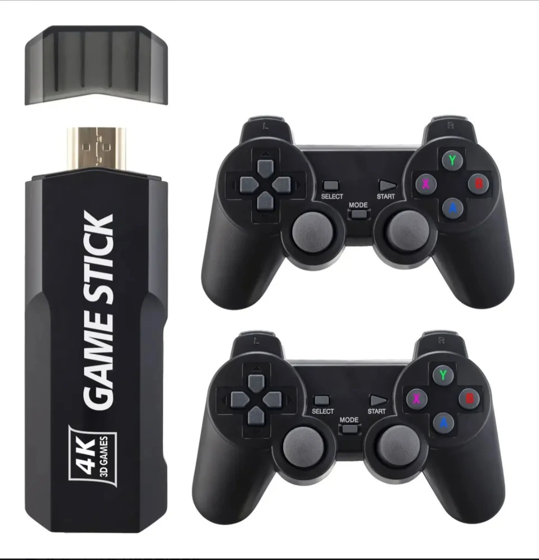 Game Stick X2 COM VARIOS JOGOS - 64GB - 2 Controles wireless