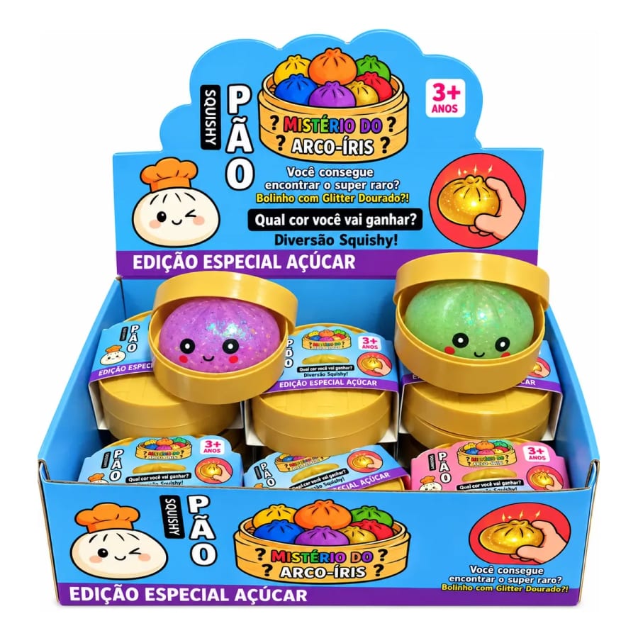 Squishy Mini Dumpling Anti-Estresse Rainbow Mystery